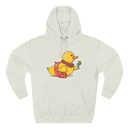 Three-Panel Fleece Hoodie (Tropical Duck)