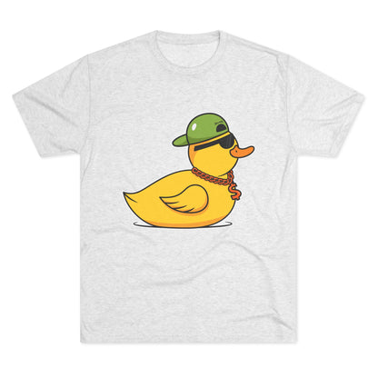 Unisex Tri-Blend Crew Tee (Ninja Duck)