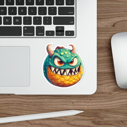 Die-Cut Stickers | Vibrant Art for Personalization (Green Monster 1)