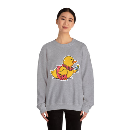 Unisex Heavy Blend™ Crewneck Sweatshirt (Tropical Duck)
