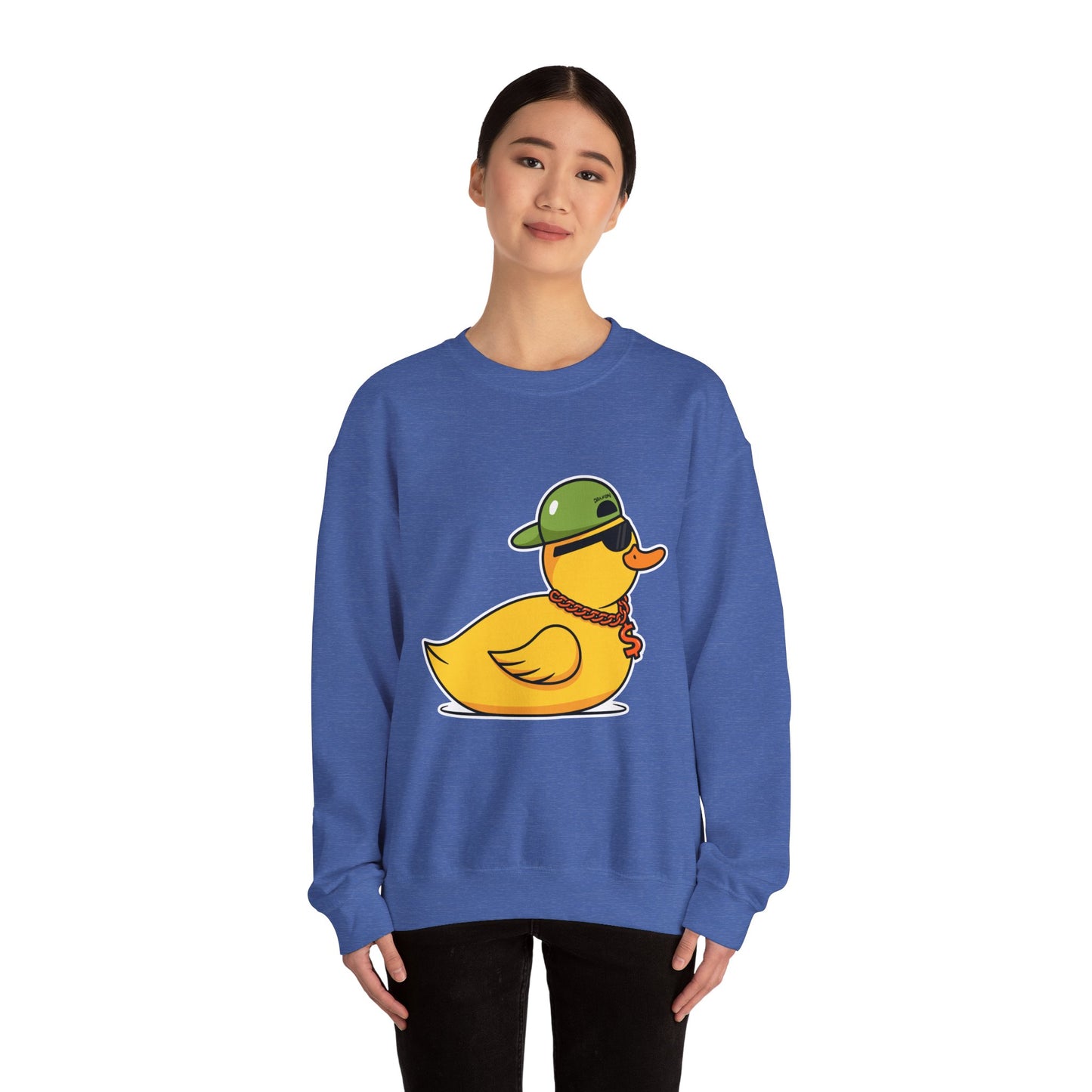 Unisex Heavy Blend™ Crewneck Sweatshirt (Gangster Duck)