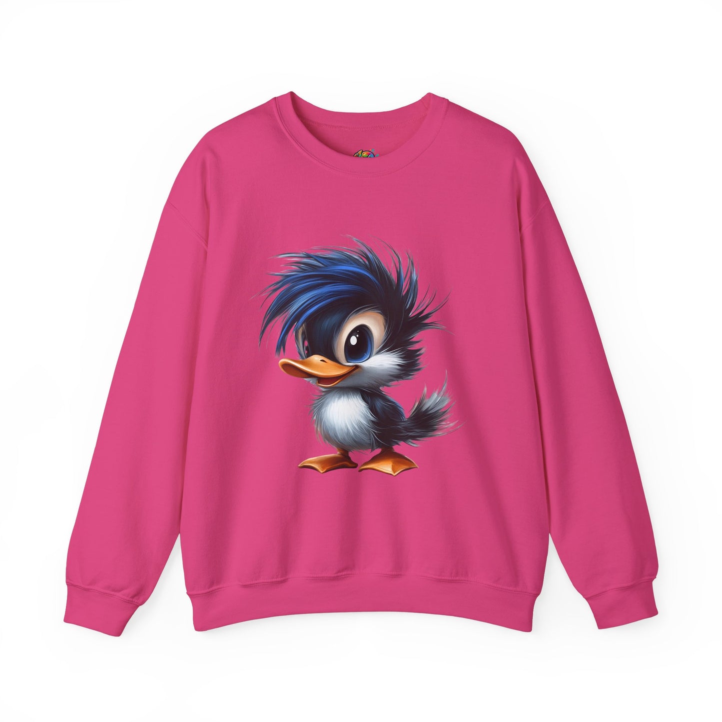 Unisex Heavy Blend™ Crewneck Sweatshirt (Blue Hair Duck)