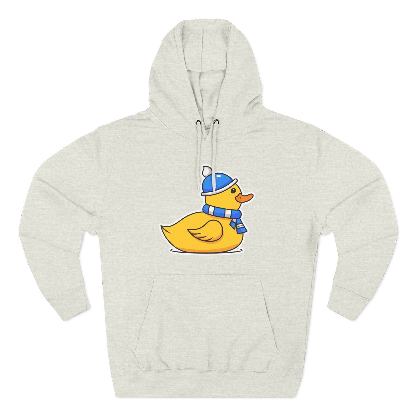 Three-Panel Fleece Hoodie (Chilly Duck)