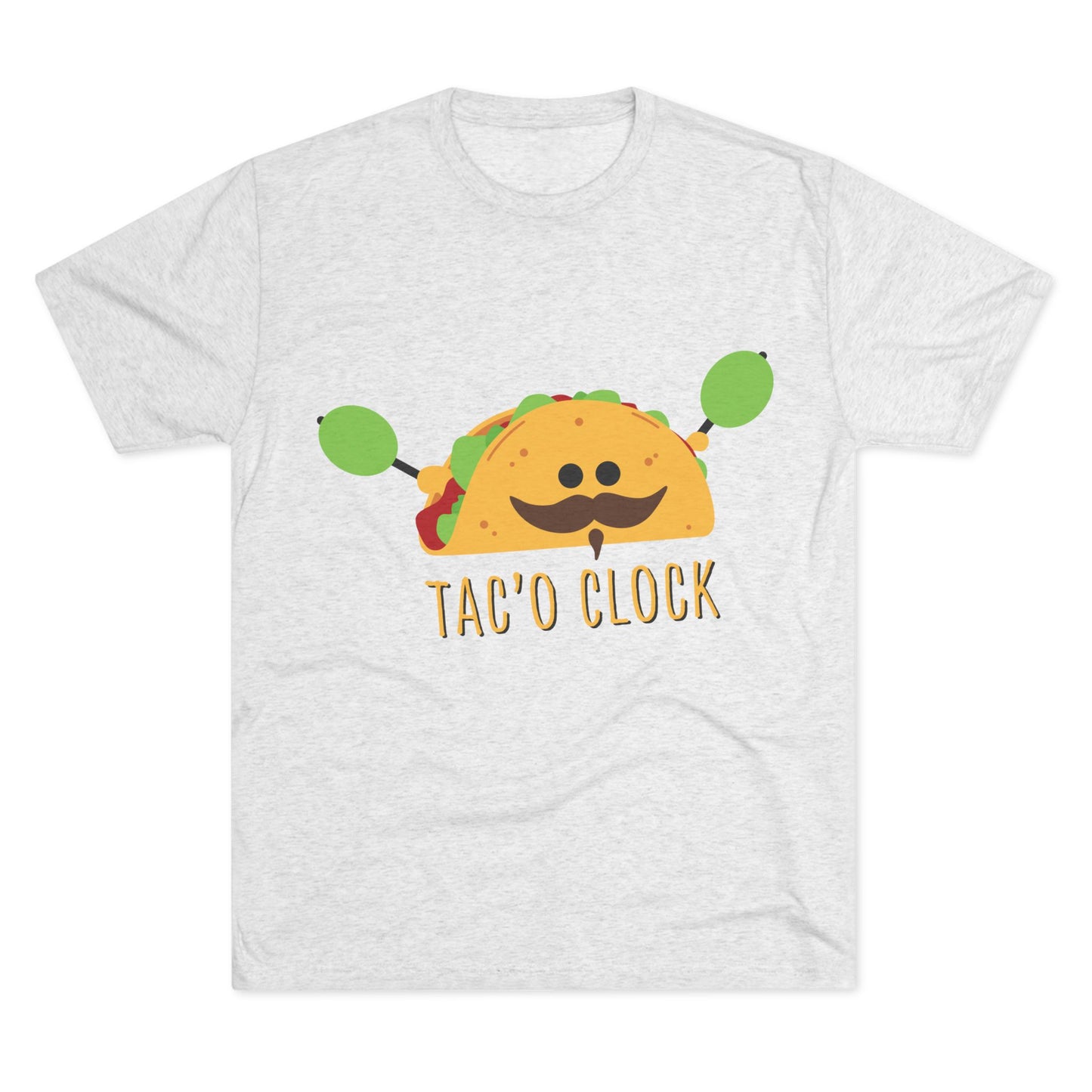 Unisex Tri-Blend Crew Tee (Tac'O Clock)