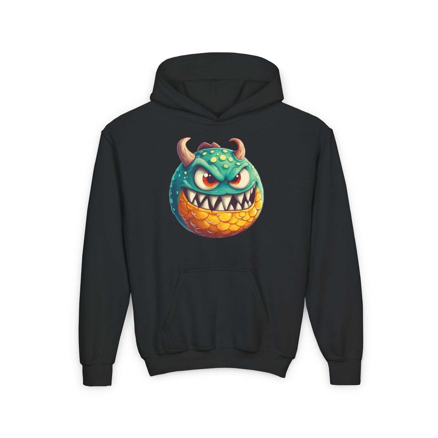 Youth Heavy Blend Hooded Sweatshirt (Green Monster 1)