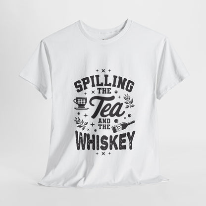 Unisex Heavy Cotton Tee (Spill Tea & Whiskey)