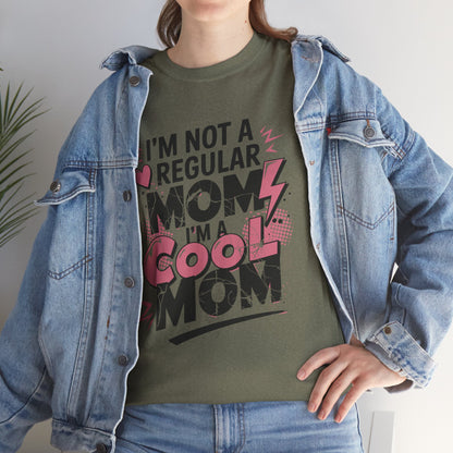 Unisex Heavy Cotton Tee (I'm Not a Regular Mom, I'm a Cool Mom)
