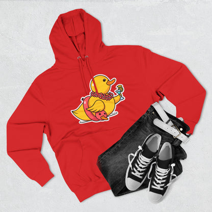Three-Panel Fleece Hoodie (Tropical Duck)