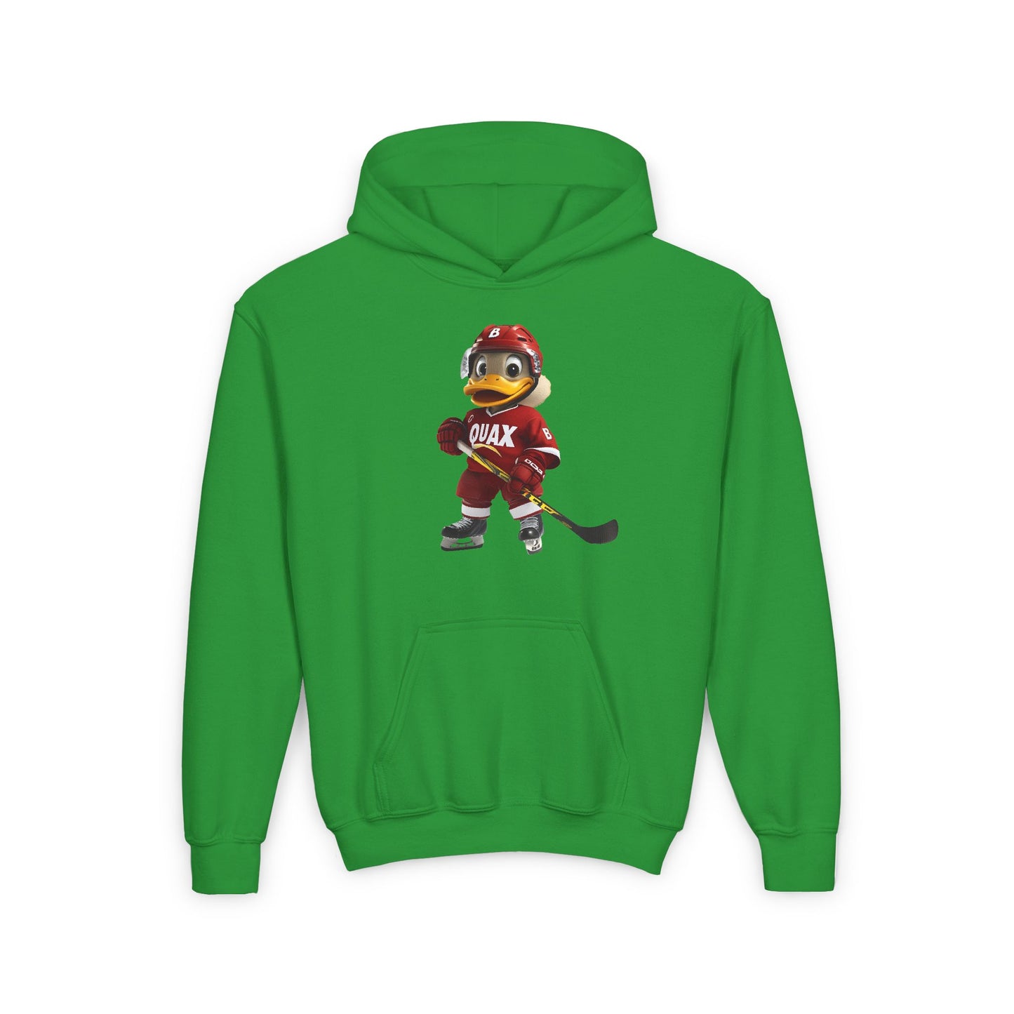 Youth Heavy Blend Hooded Sweatshirt (Hockey Quax)