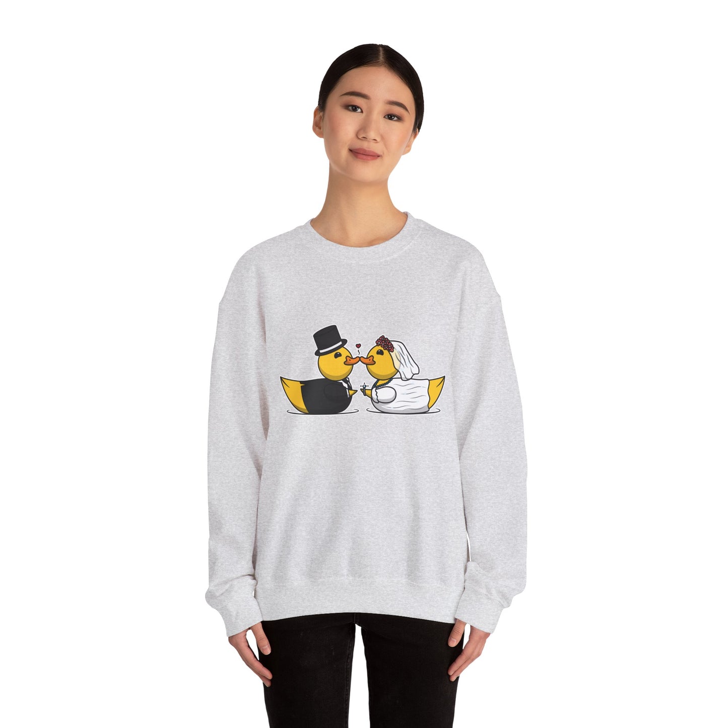Unisex Heavy Blend™ Crewneck Sweatshirt (Wedding Ducks)