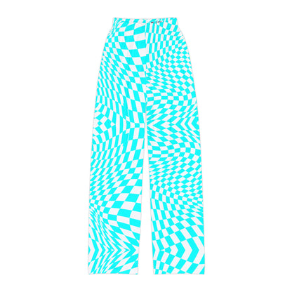 Kids Lounge Pants (Cyan Pixels)