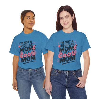 Unisex Heavy Cotton Tee (I'm Not a Regular Mom, I'm a Cool Mom)
