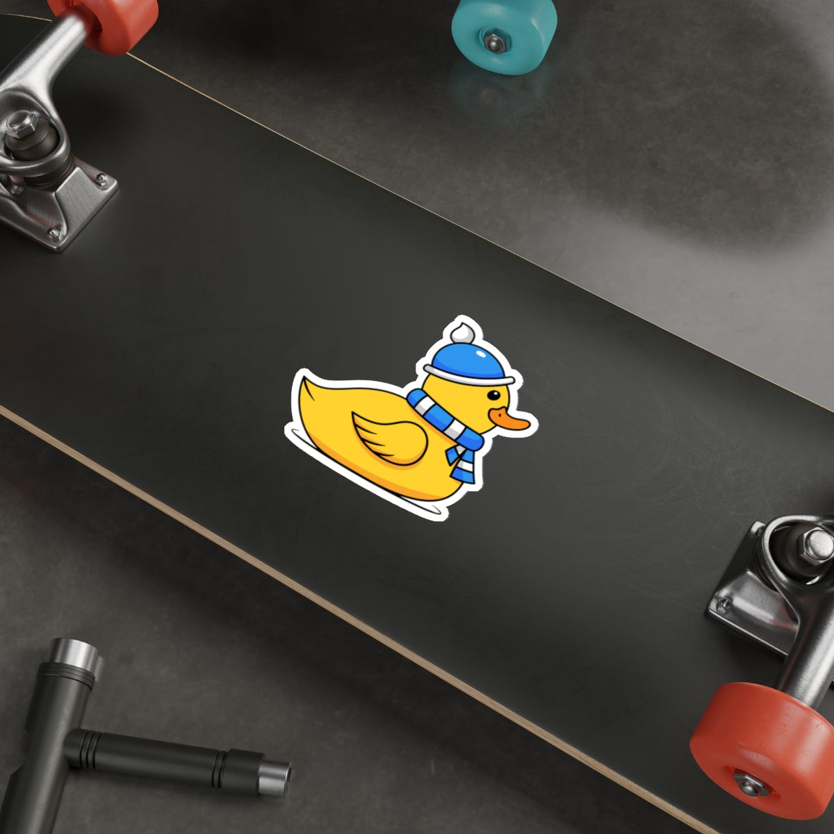 Die-Cut Stickers | Vibrant Art for Personalization (Chilly Duck)