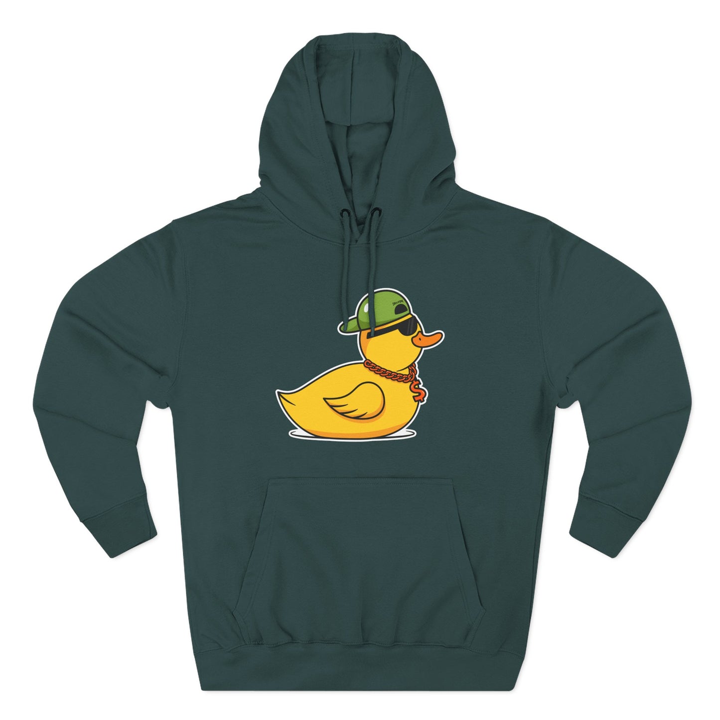 Three-Panel Fleece Hoodie (Gangster Duck)