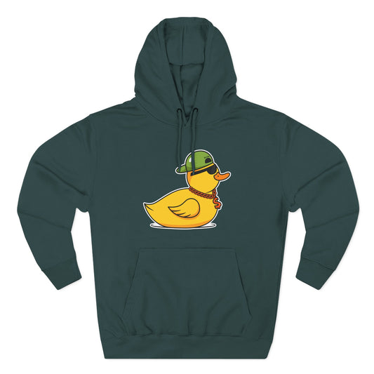 Three-Panel Fleece Hoodie (Gangster Duck)