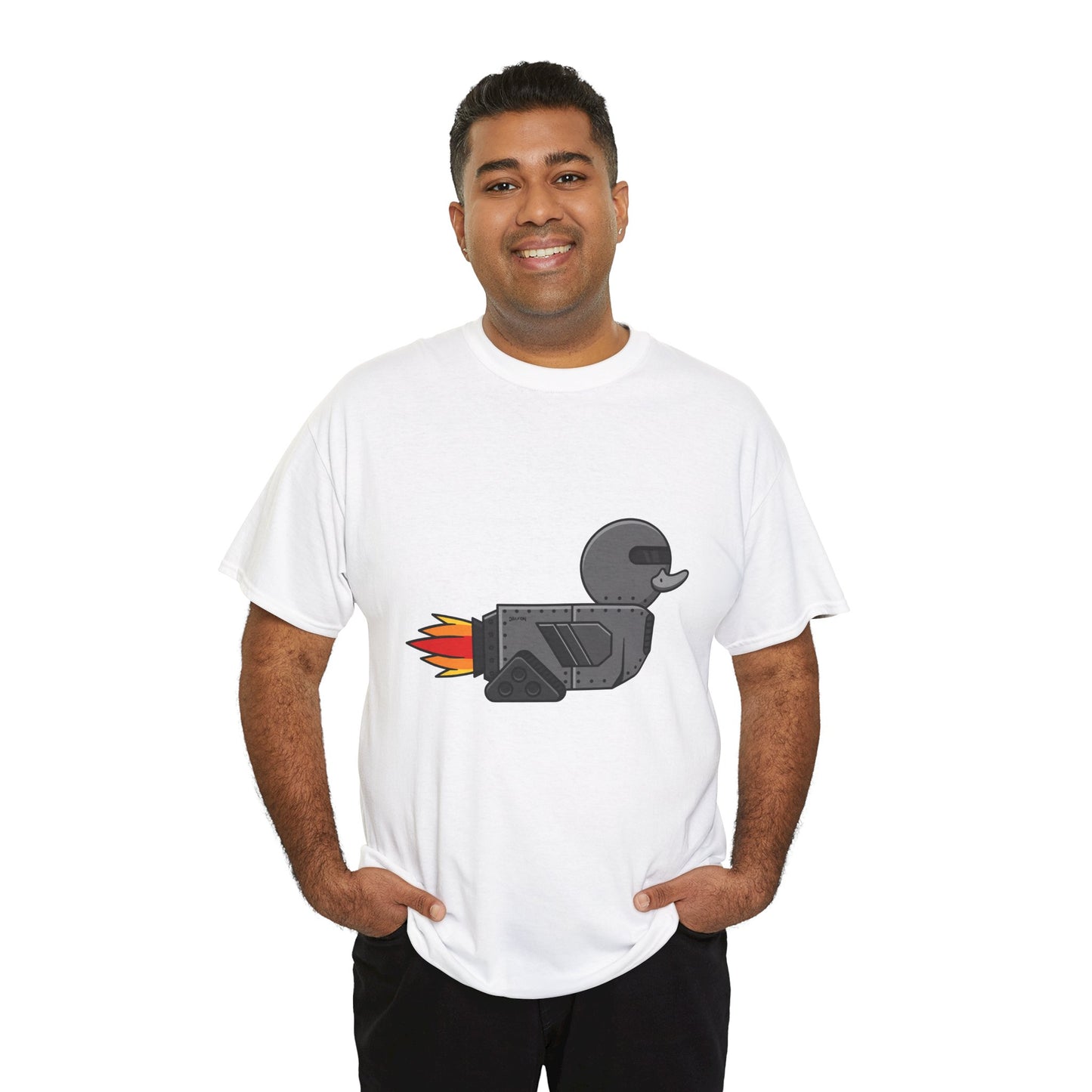 Unisex Heavy Cotton Tee (Robot Duck)