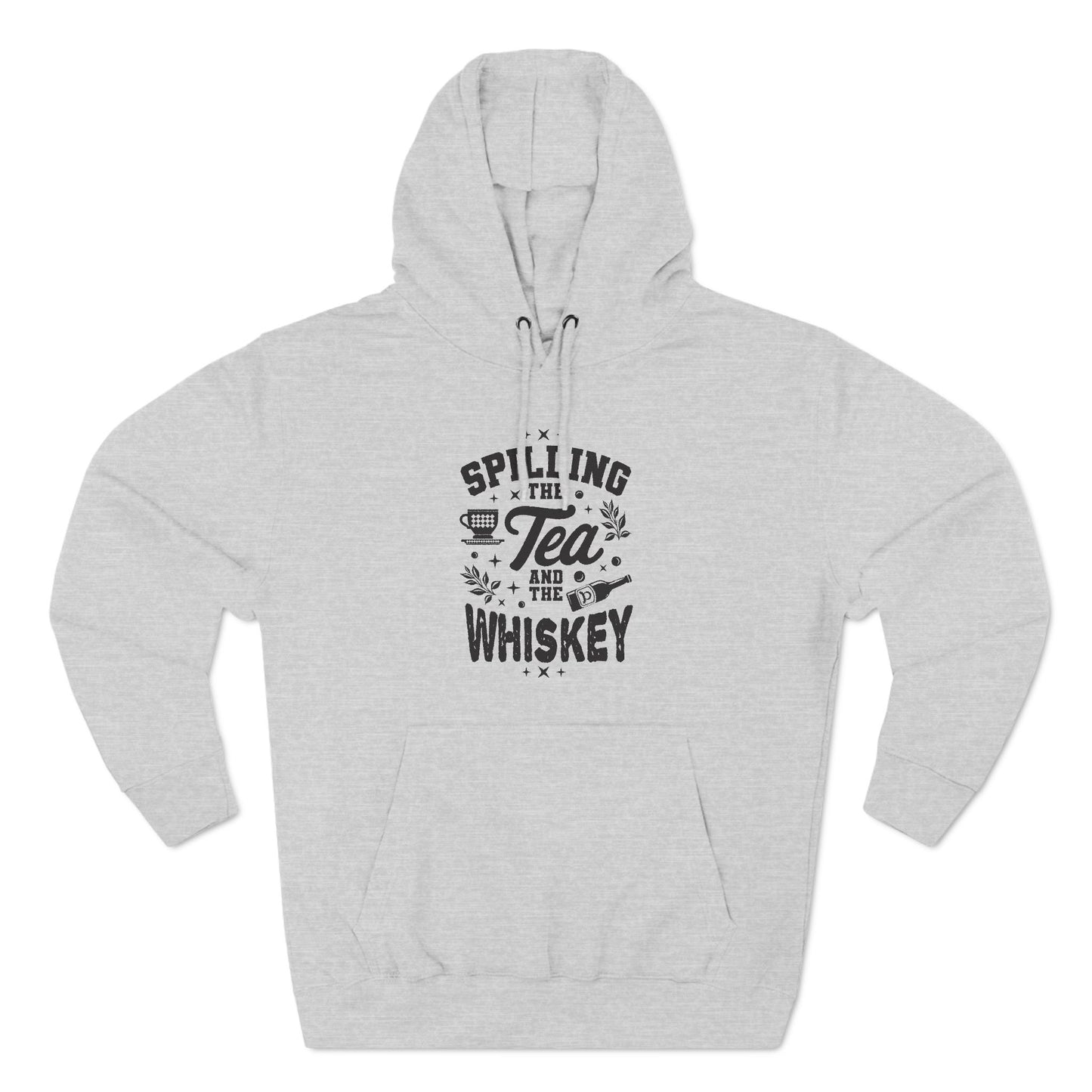 Three-Panel Fleece Hoodie (Spill Tea & Whiskey)