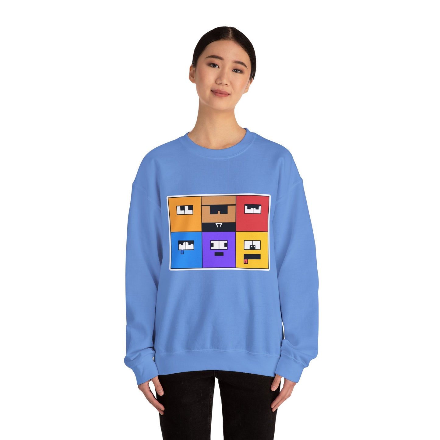 Unisex Heavy Blend™ Crewneck Sweatshirt (Emotion Blocks)