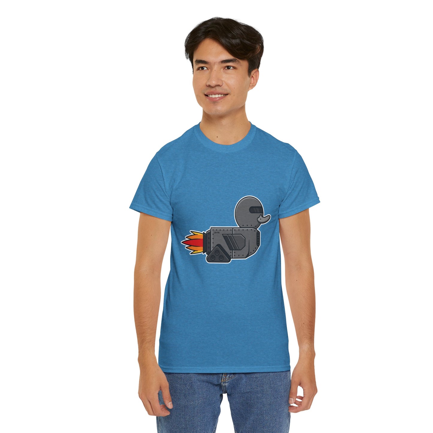 Unisex Heavy Cotton Tee (Robot Duck)