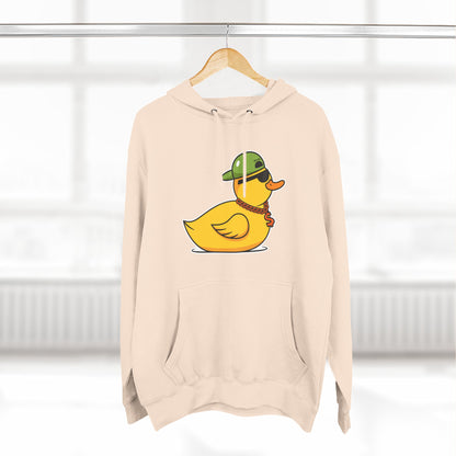 Three-Panel Fleece Hoodie (Gangster Duck)