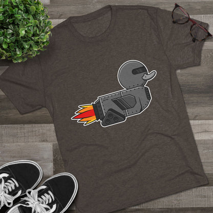 Unisex Tri-Blend Crew Tee (Robot Duck)
