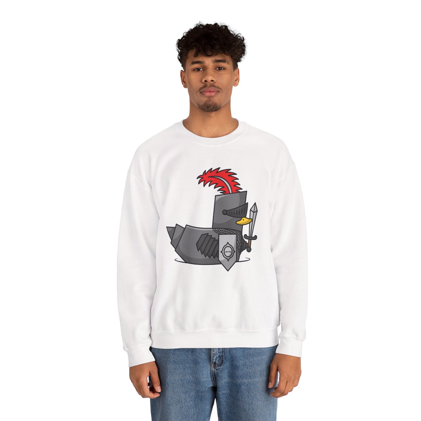Unisex Heavy Blend™ Crewneck Sweatshirt (Knight Duck)