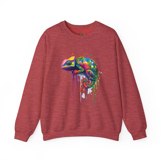 Unisex Heavy Blend™ Crewneck Sweatshirt (Realistic Chameleon)