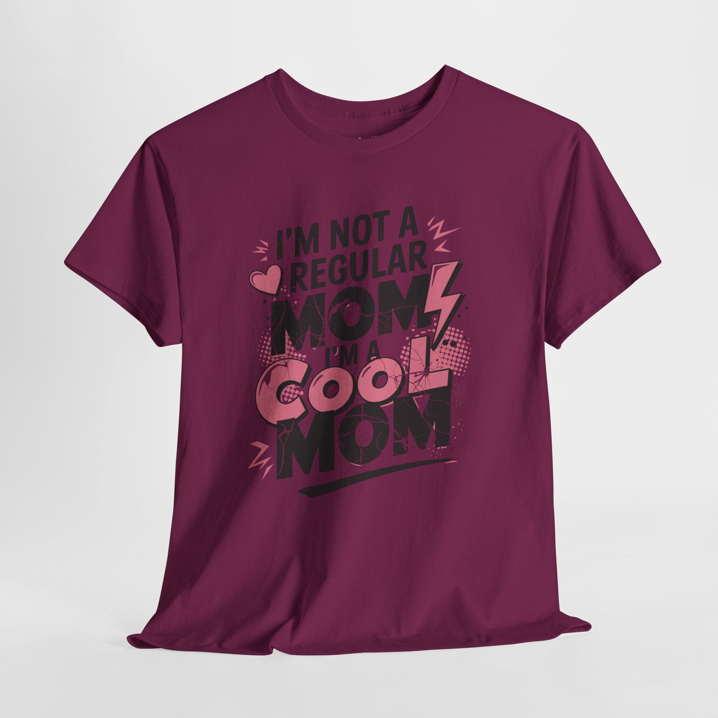 Unisex Heavy Cotton Tee (I'm Not a Regular Mom, I'm a Cool Mom)