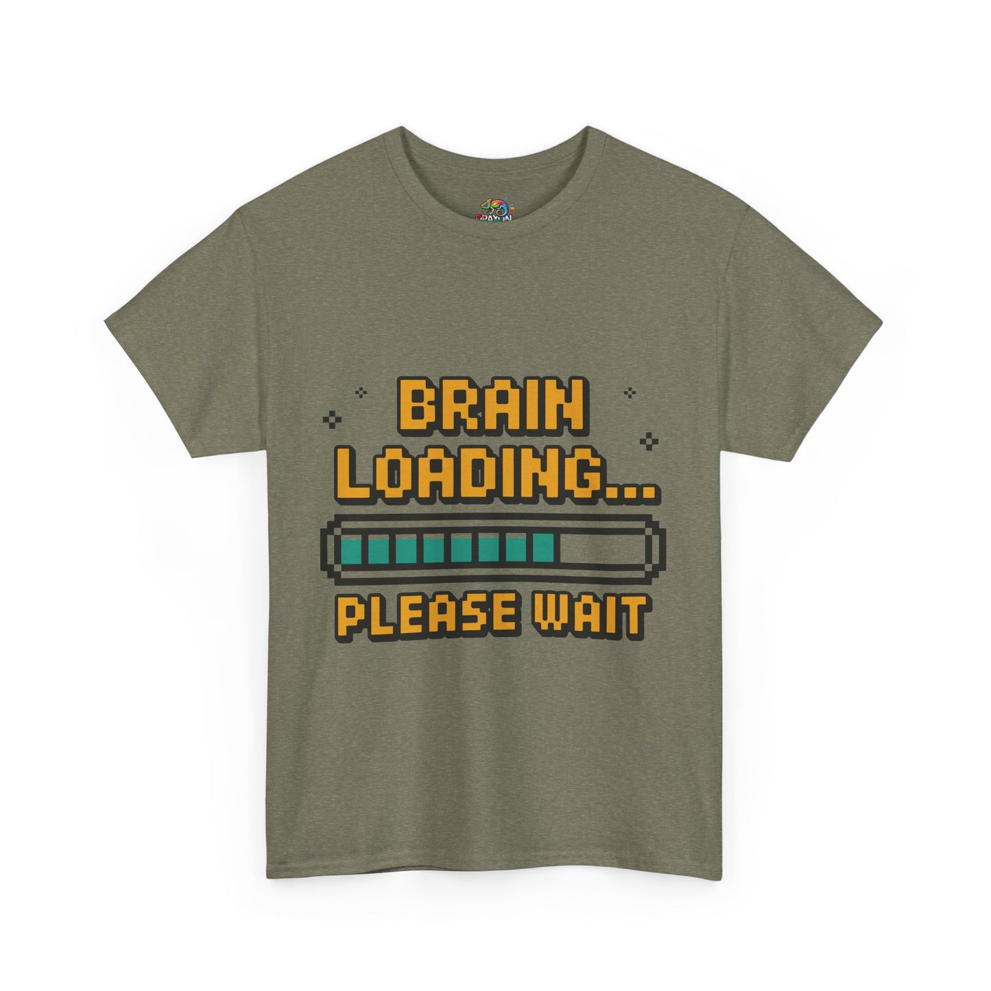 Unisex Heavy Cotton Tee (Brain Loading...Please Wait)