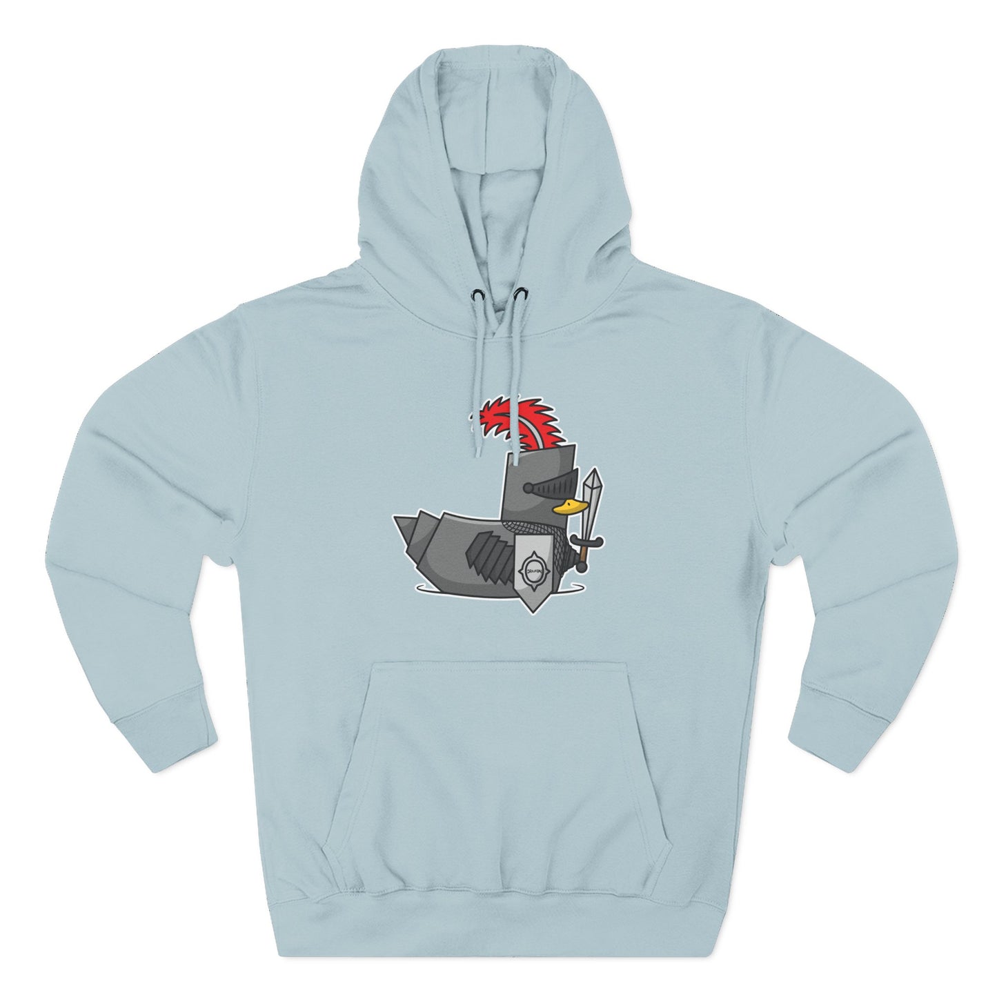 Three-Panel Fleece Hoodie (Knight Duck)