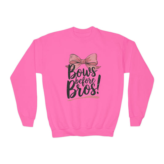 Youth Crewneck Sweatshirt (Bows before Bros)