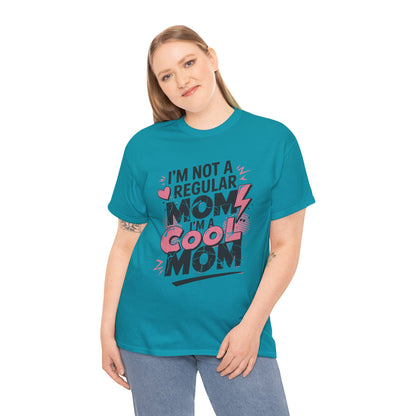 Unisex Heavy Cotton Tee (I'm Not a Regular Mom, I'm a Cool Mom)