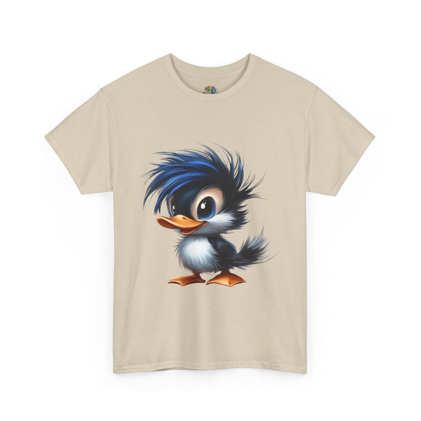 Unisex Heavy Cotton Tee (Blue Hair Duck)