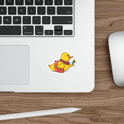 Die-Cut Stickers | Vibrant Art for Personalization (Tropical Duck)