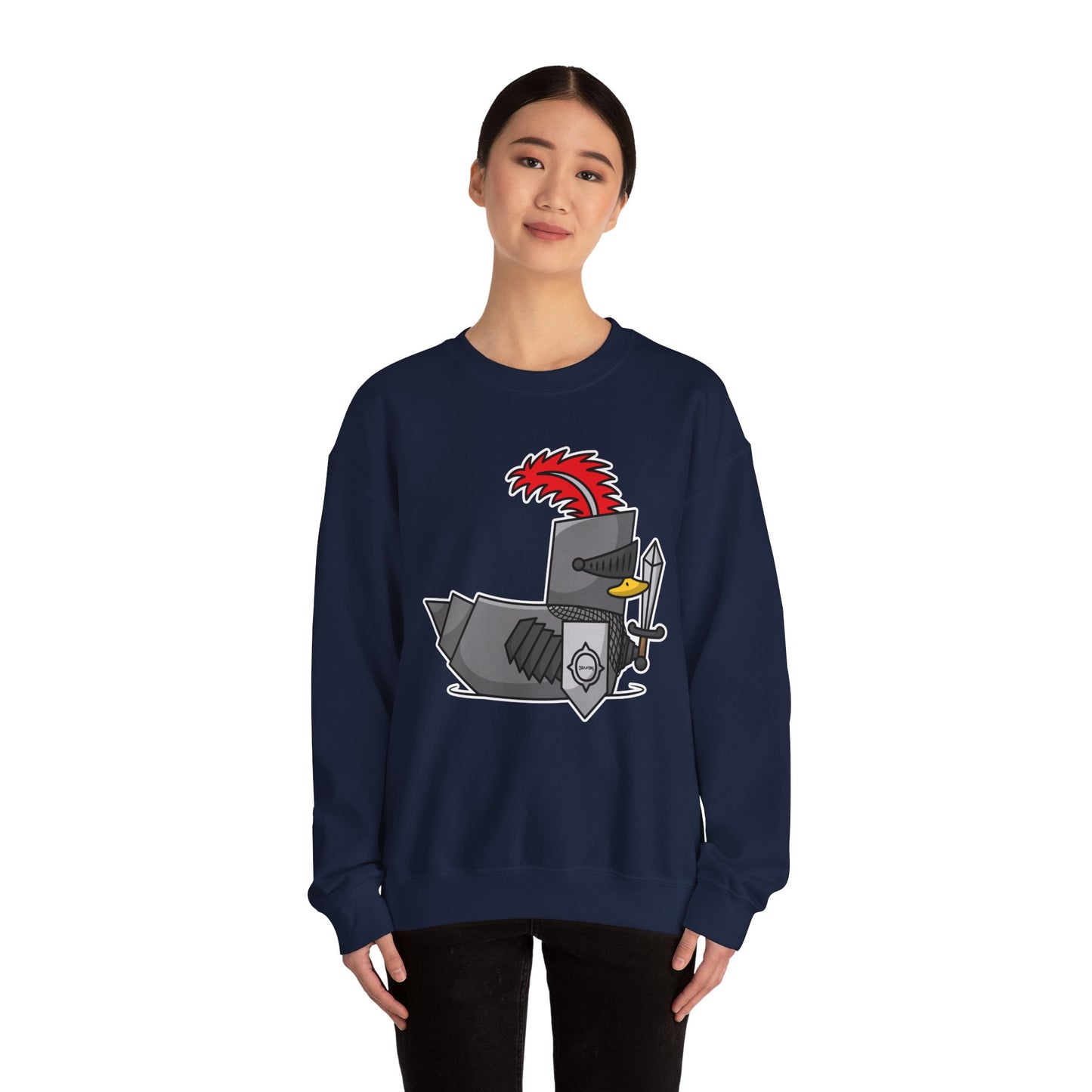 Unisex Heavy Blend™ Crewneck Sweatshirt (Knight Duck)