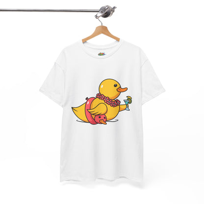 Unisex Heavy Cotton Tee (Tropical Duck)