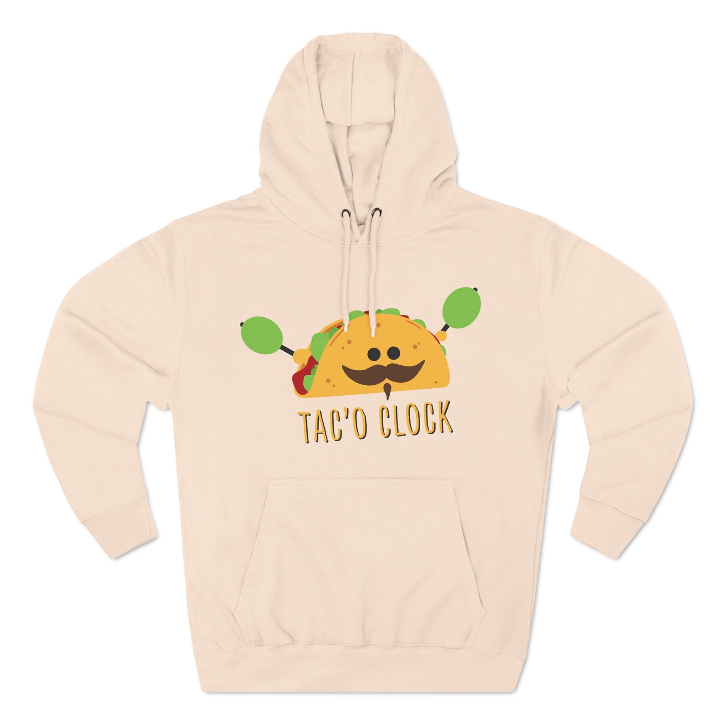 Three-Panel Fleece Hoodie (Tac'O Clock)