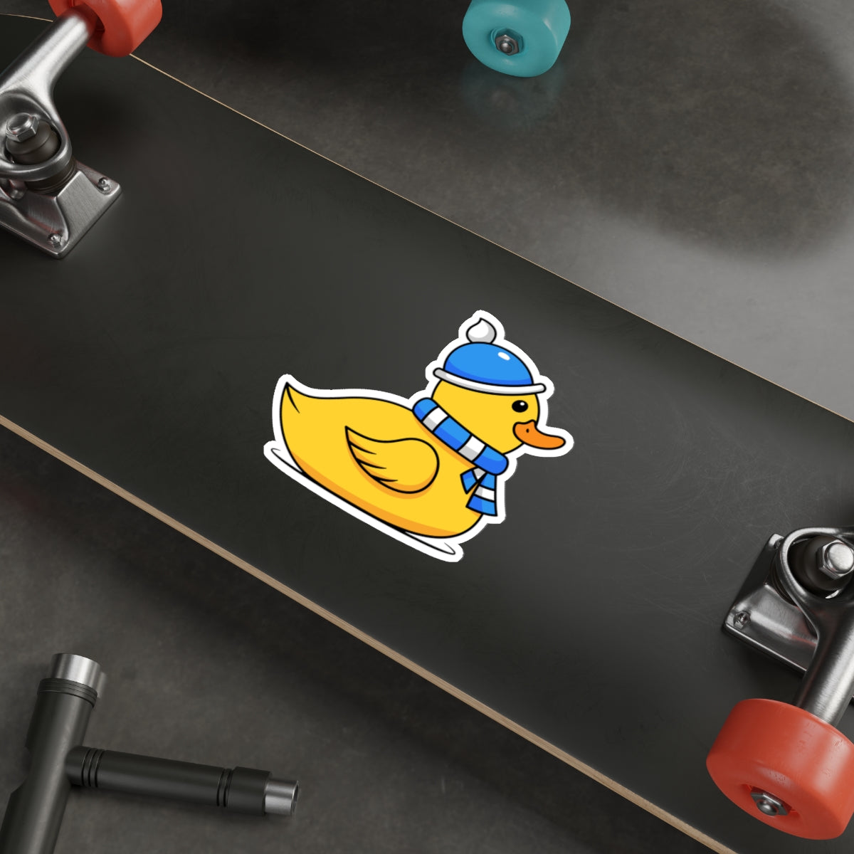 Die-Cut Stickers | Vibrant Art for Personalization (Chilly Duck)