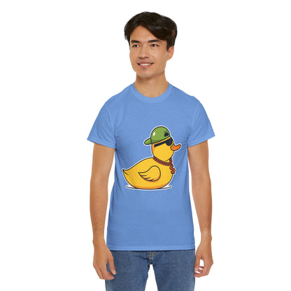 Unisex Heavy Cotton Tee (Gangster Duck)