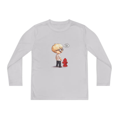 Youth Long Sleeve Competitor Tee (Bark Bark)