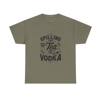 Unisex Heavy Cotton Tee (Spill Tea & Vodka)