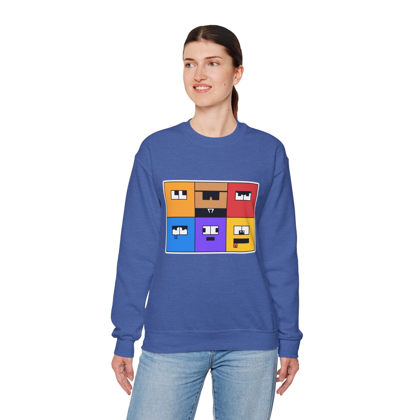 Unisex Heavy Blend™ Crewneck Sweatshirt (Emotion Blocks)