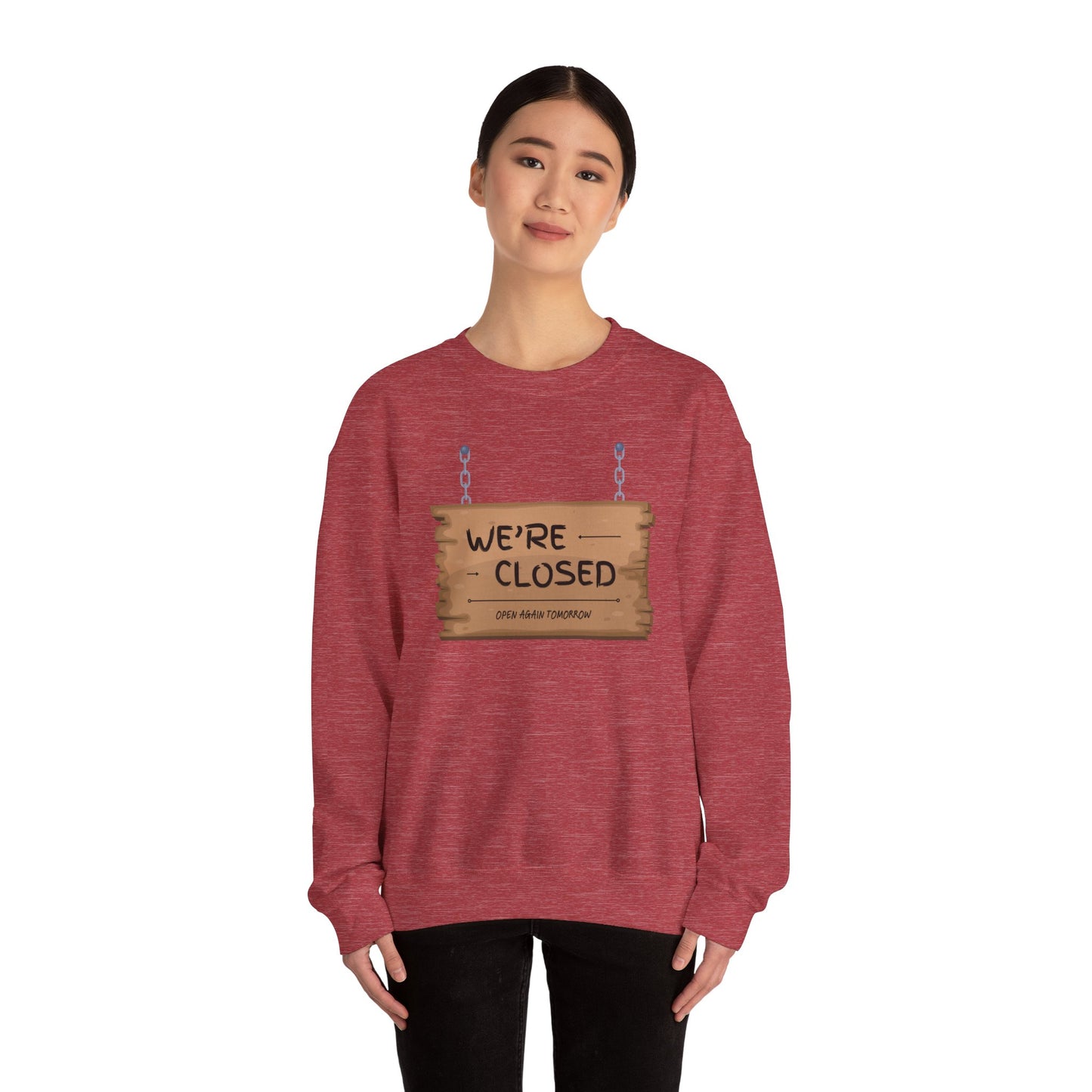 Unisex Heavy Blend™ Crewneck Sweatshirt (We're Closed)