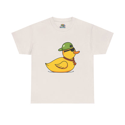Unisex Heavy Cotton Tee (Gangster Duck)