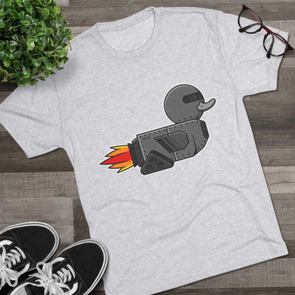 Unisex Tri-Blend Crew Tee (Robot Duck)