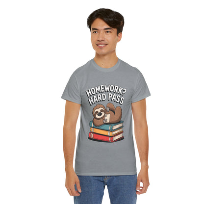 Unisex Heavy Cotton Tee (Homework? Hard Pass)