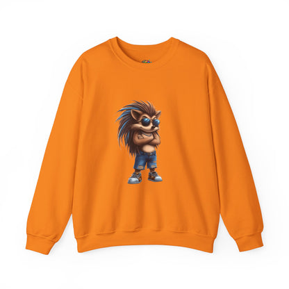 Unisex Heavy Blend™ Crewneck Sweatshirt (Cool Hedgehog)