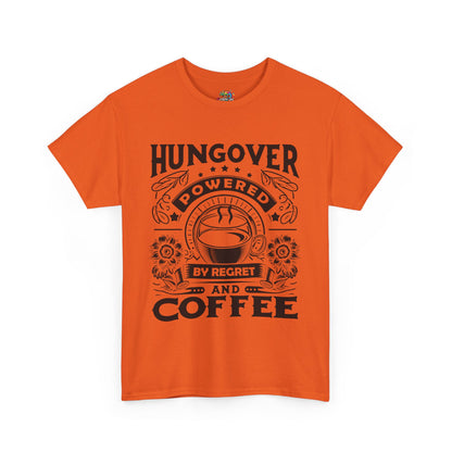 Unisex Heavy Cotton Tee (Hungover - Powered by Coffee)