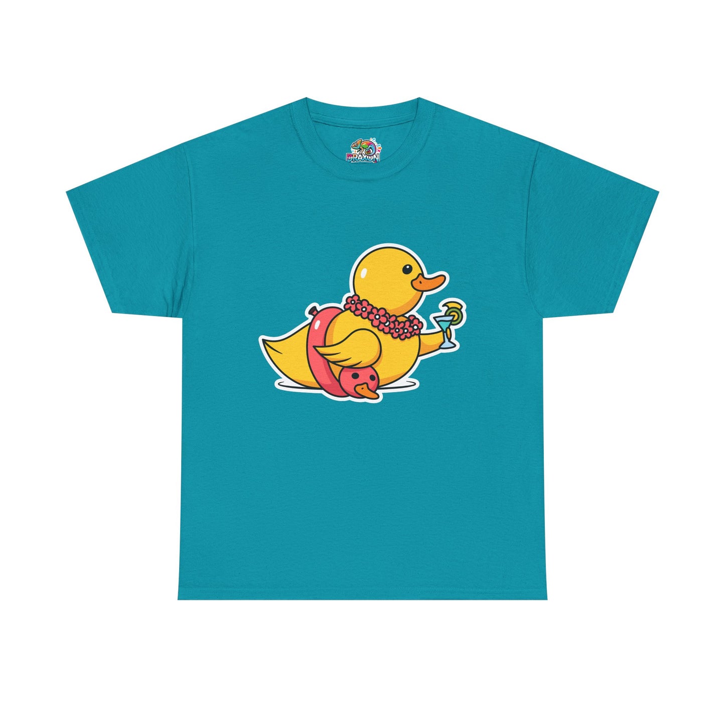 Unisex Heavy Cotton Tee (Tropical Duck)