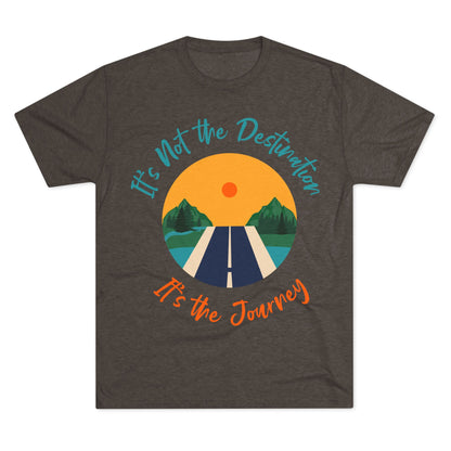 Unisex Tri-Blend Crew Tee (It's not Destination, It's Journey)